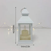 Ins Candle Holders lantern for Table Retro Flameless Kerosene Lamp Desktop Candlestick Chandelier Christmas New Year Home Decor