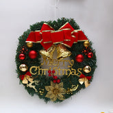 Christmas Wreath for Front Door Red Gold Window Wall Door Decorations Christmas Garland Ornament Guirnalda Navidad