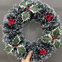 1Pcs Christmas Wreaths Door Hanging Rattan Venue Layout Christmas Decorations Garland for Home Decor 2024 New Year
