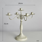 Nordic Style Metal Candle Holder Candlestick Centerpieces Road Lead Candelabra Centerpieces Wedding Christmas Decor Love Gift