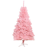 Artificial Pink Christmas Tree with Metal Stand, PVC Encryption Xmas Tree, Party Decoration, Home and Office