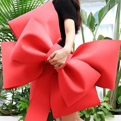 Big Bow Diy Material Eva Christmas Tree Wedding Party Spring Festival New Year Wall Outdoor Decoration for Home Front Door Decor