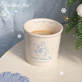 Original Christmas Cup Hand Drawn Snowman Ceramic Mark Breakfast Coffee Cup Christmas Gift Box for Girls Gift Cup