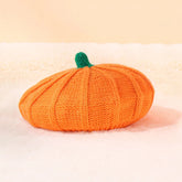 Pumpkin Beret Hat Halloween Thanksgiving Autumn and Winter Parent-Child Knitted Hat Warm Belle Hat Christmas Party Hats
