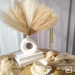 6PCS Artificial Pampas Grass Decor Flowers Fake Plant Reed for DIY Floral Table Arrange Flower Wedding Home Christmas Decoration