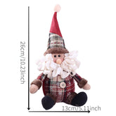 Cute Christmas Santa Snowman Deer Doll Decoration Gift Doll Christmas Tree Hanging Ornament New Year Xmas Home Decoration