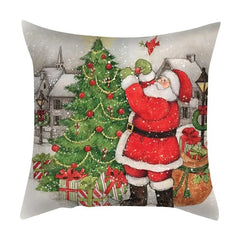 Christmas Series Pillowcase Santa Elk Festival Home Decor Office Sofa Cushion Cover 40*40cm/45*45cm/50*50cm/60*60cmcm