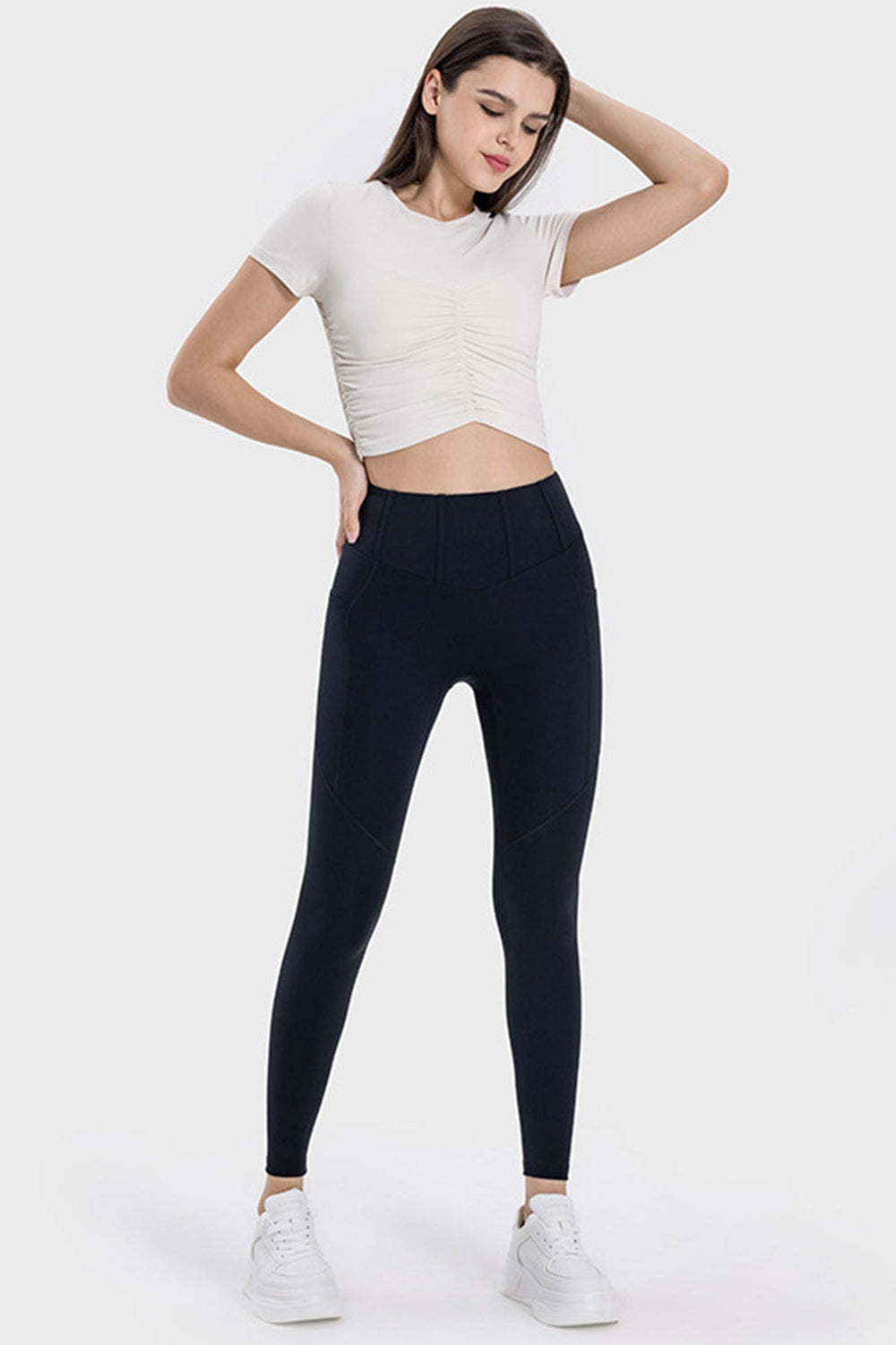 Pocketed High Waist Active Leggings