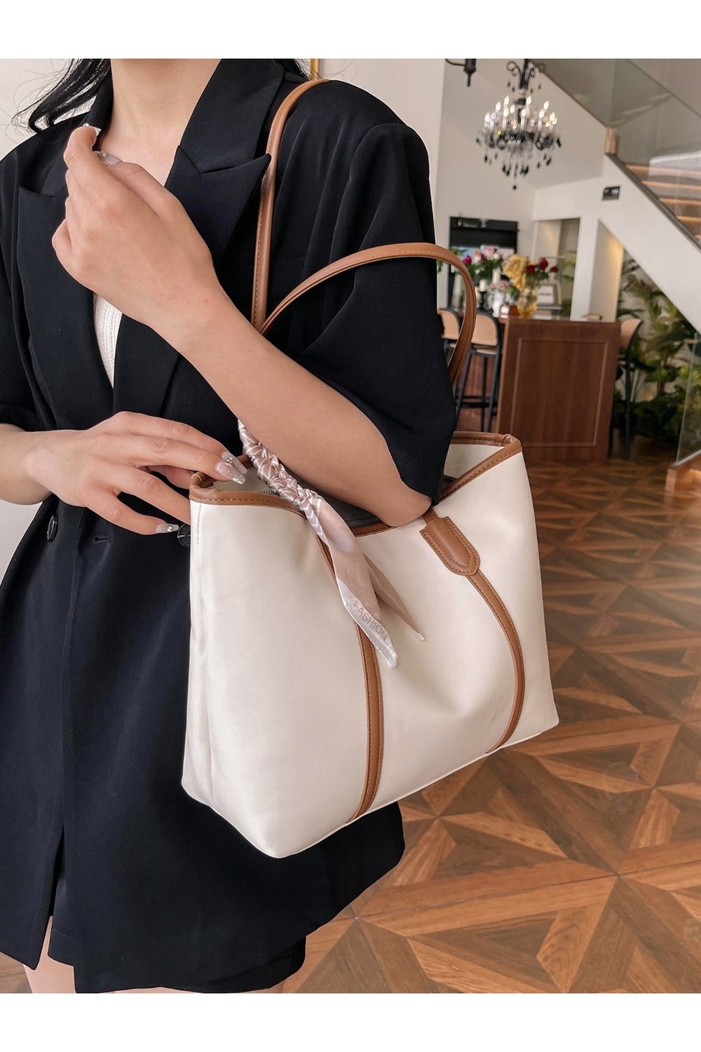 PU Leather Tote Bag