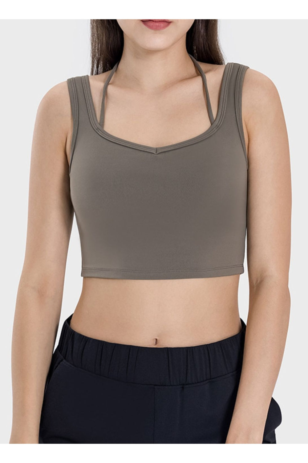 Millennia Crisscross Square Neck Active Tank