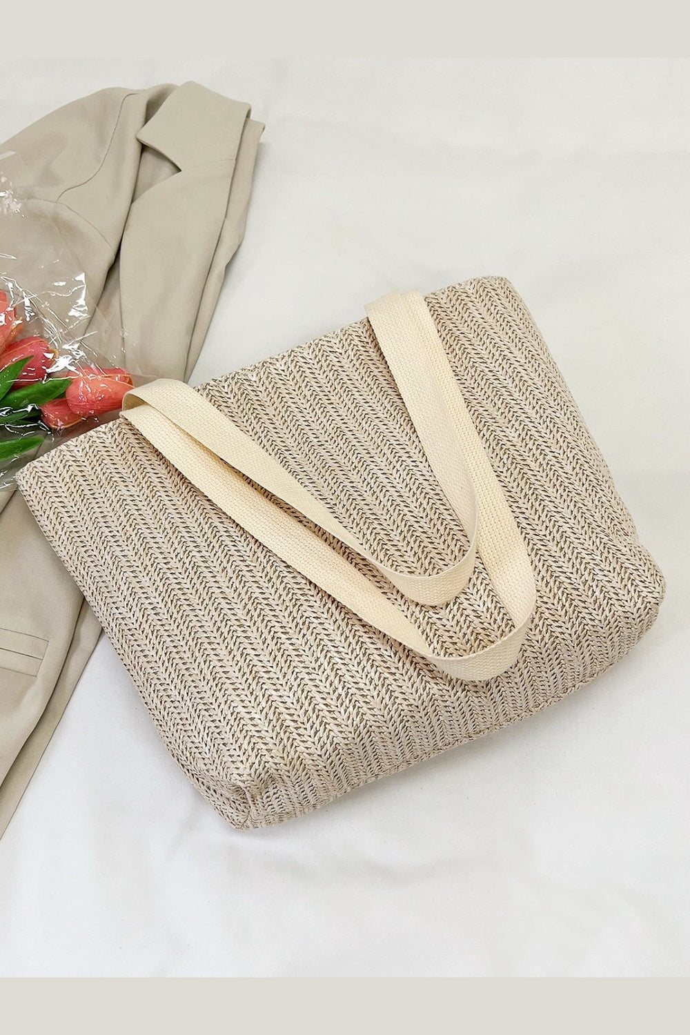 Straw Woven Tote Bag