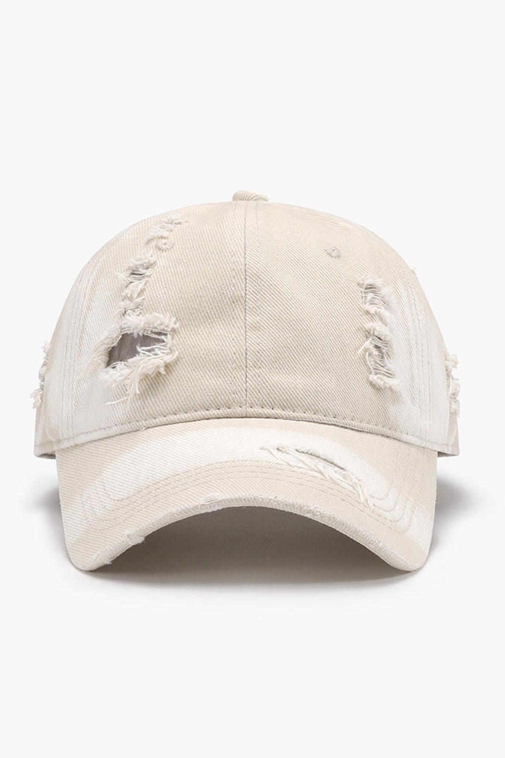 Distressed Adjustable Cotton Baseball Cap