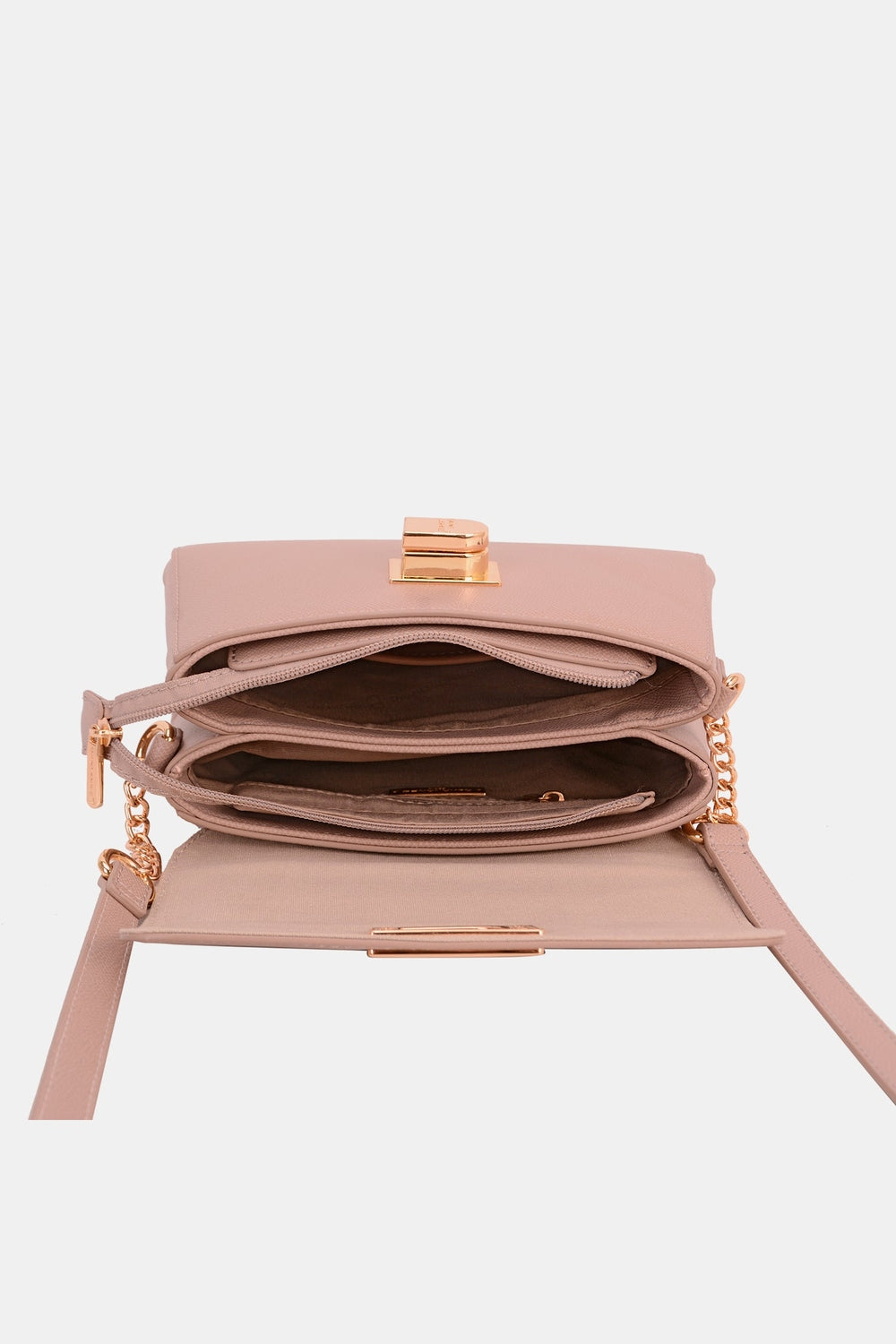 David Jones PU Leather Crossbody Bag