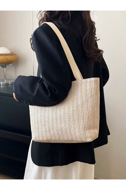 Straw Woven Tote Bag