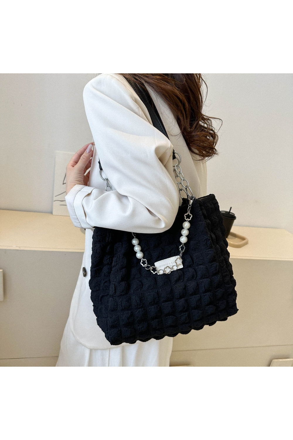 Bubble Textured Tote Bag