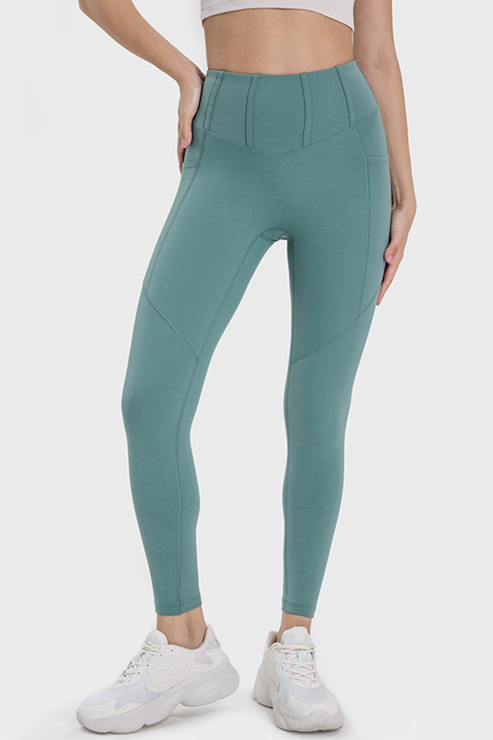 Pocketed High Waist Active Leggings