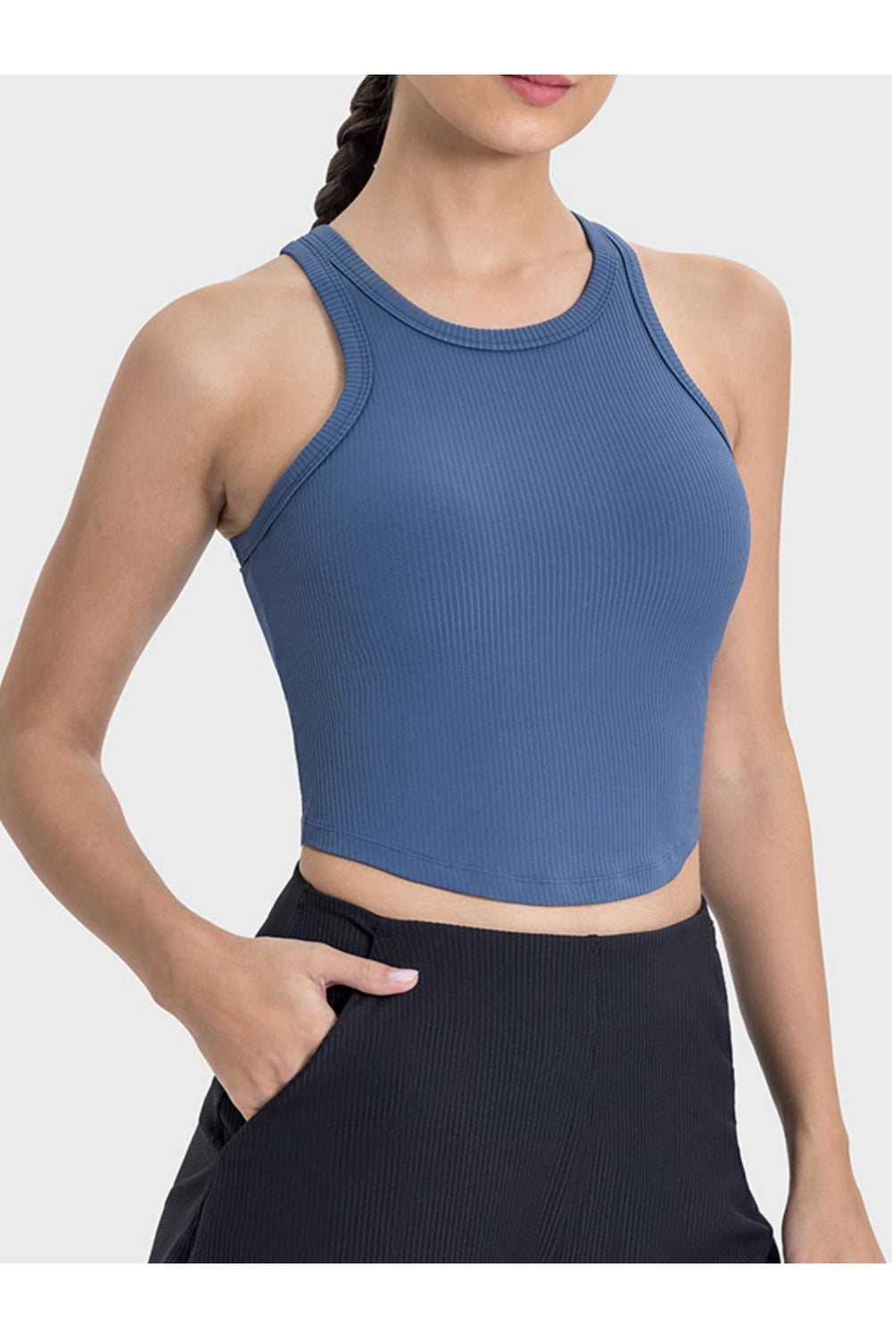 Millennia Round Neck Racerback Active Tank