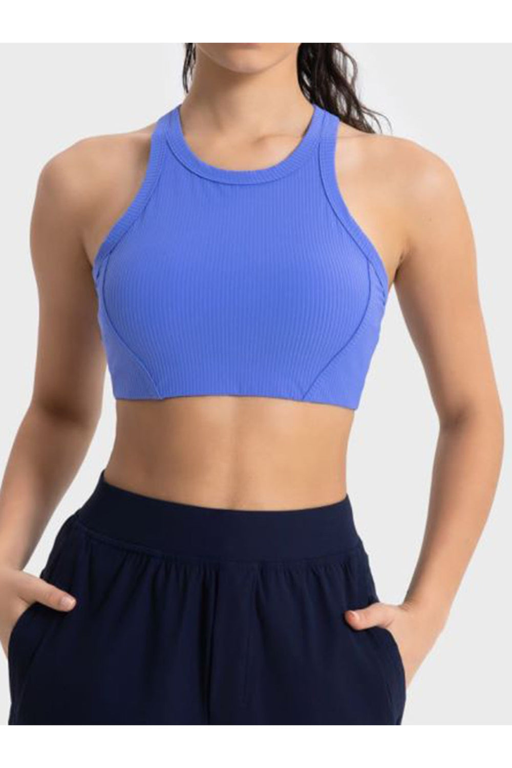 Millennia Wide Strap Cropped Sport Tank