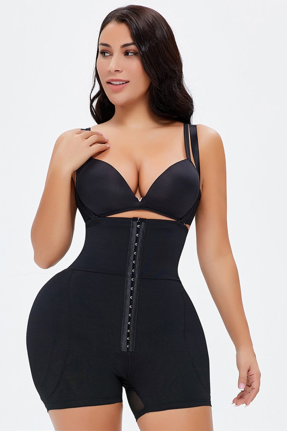 Full Size Hook-and-Eye Under-Bust Shaping Bodysuit