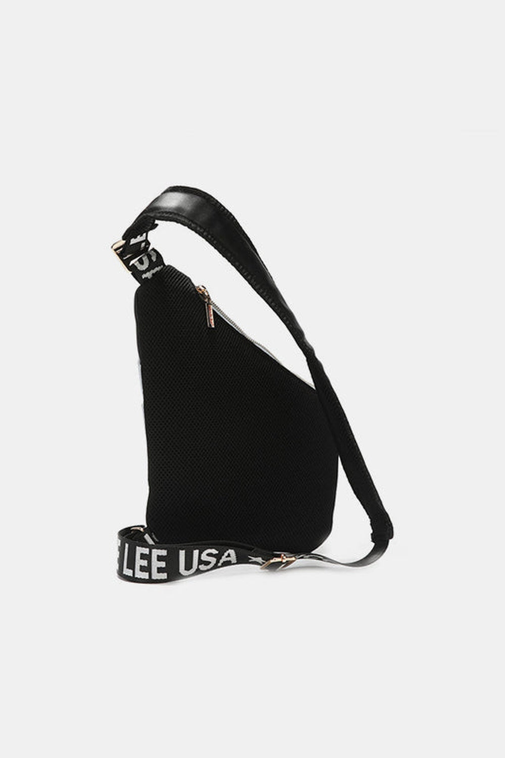 Nicole Lee USA Vegan Leather Leopard & Lip Pattern Crossbody Bag