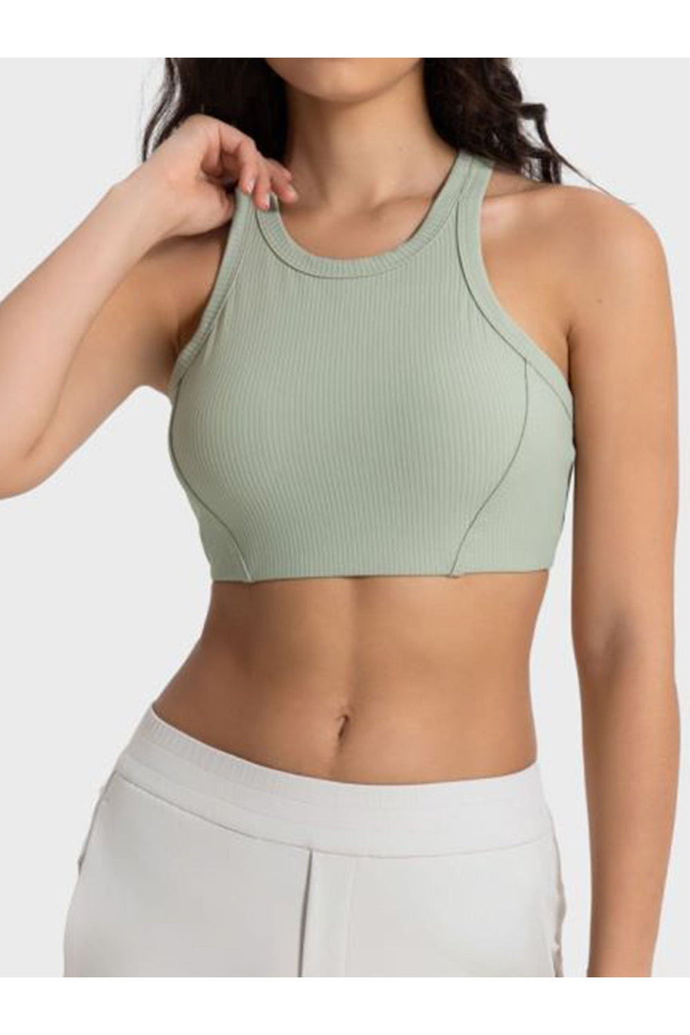 Millennia Wide Strap Cropped Sport Tank