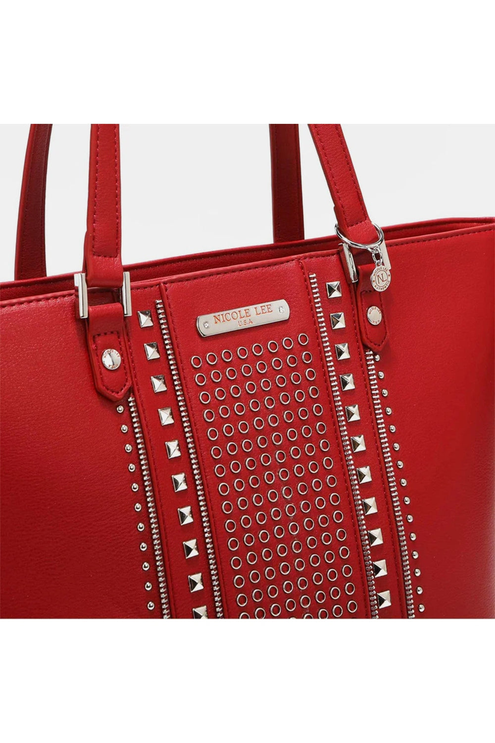 Nicole Lee USA Studded Decor Tote Bag