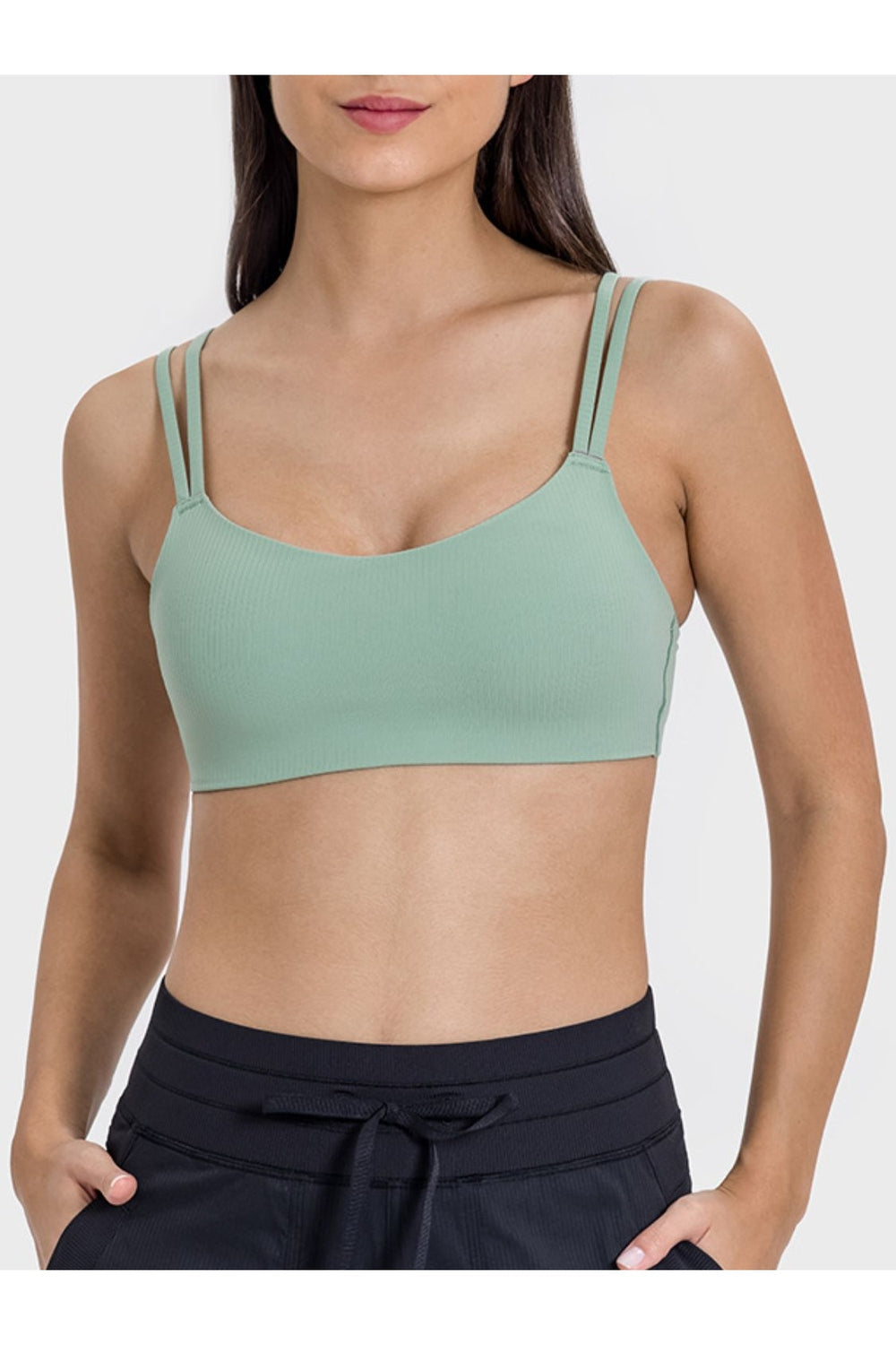 Millennia Scoop Neck Double Strap Active Cami