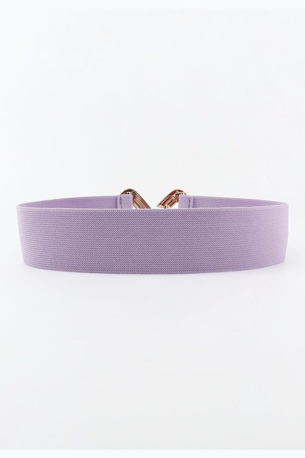 Geometric Buckle Elastic Wide Belt