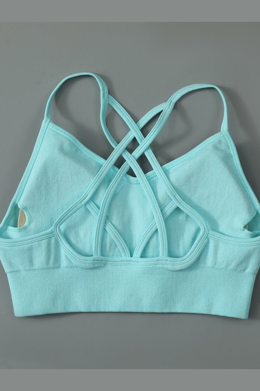 Crisscross Spaghetti Strap Active Bra