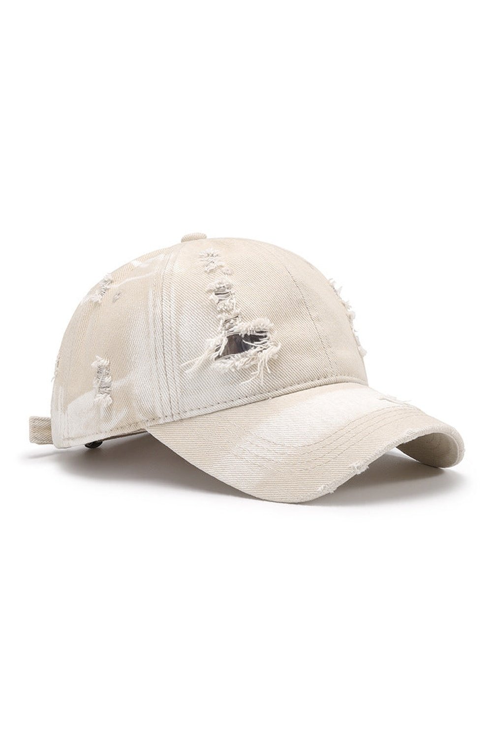 Distressed Adjustable Cotton Baseball Cap