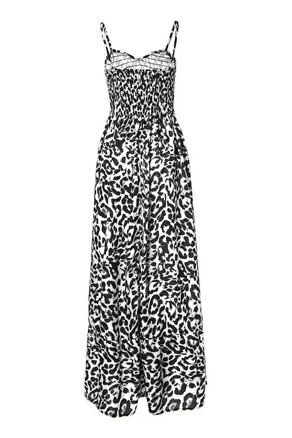 Leopard Sweetheart Neck Cami Dress