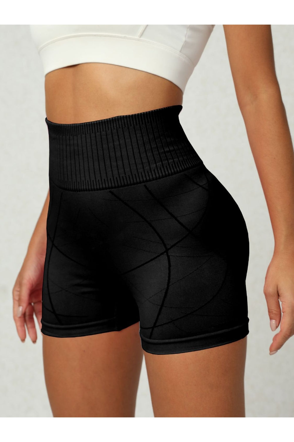 High Waist Active Shorts