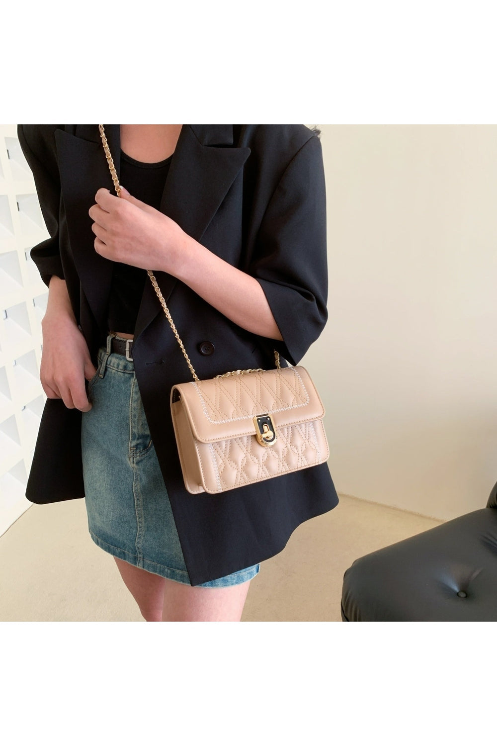 PU Leather Crossbody Bag