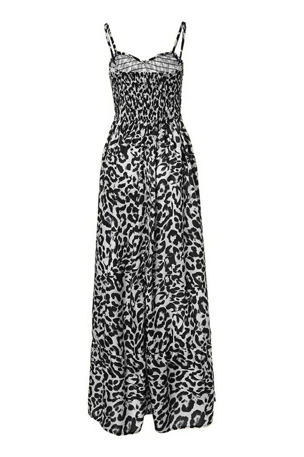 Leopard Sweetheart Neck Cami Dress