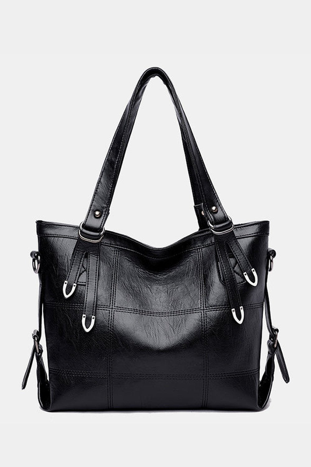 PU Leather Medium Handbag