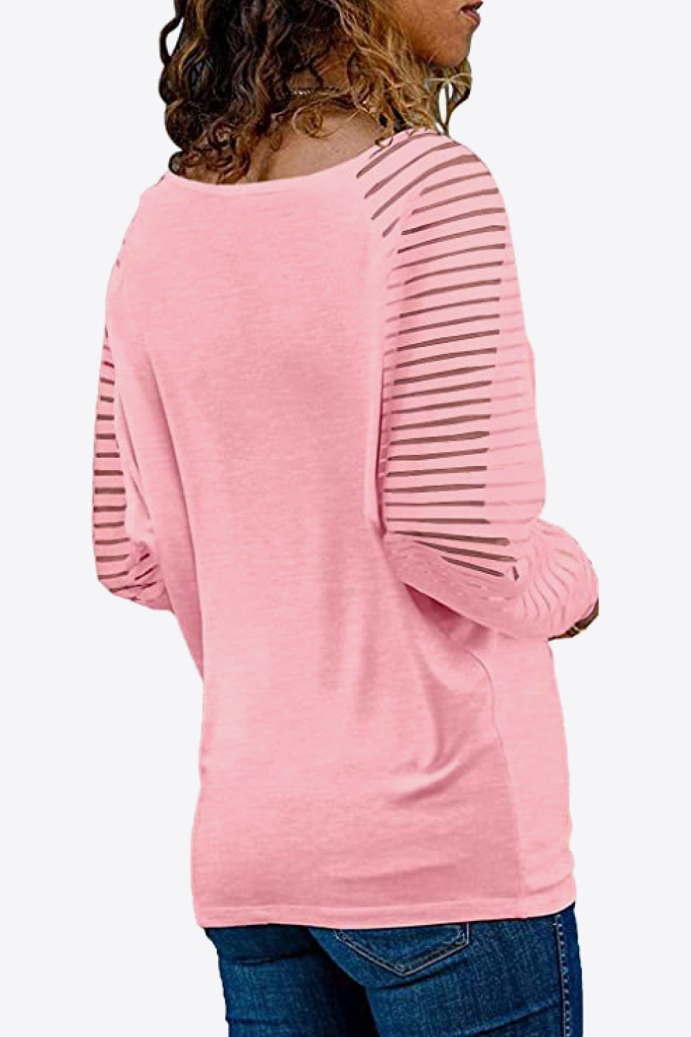 V-Neck Long Raglan Sleeve Top