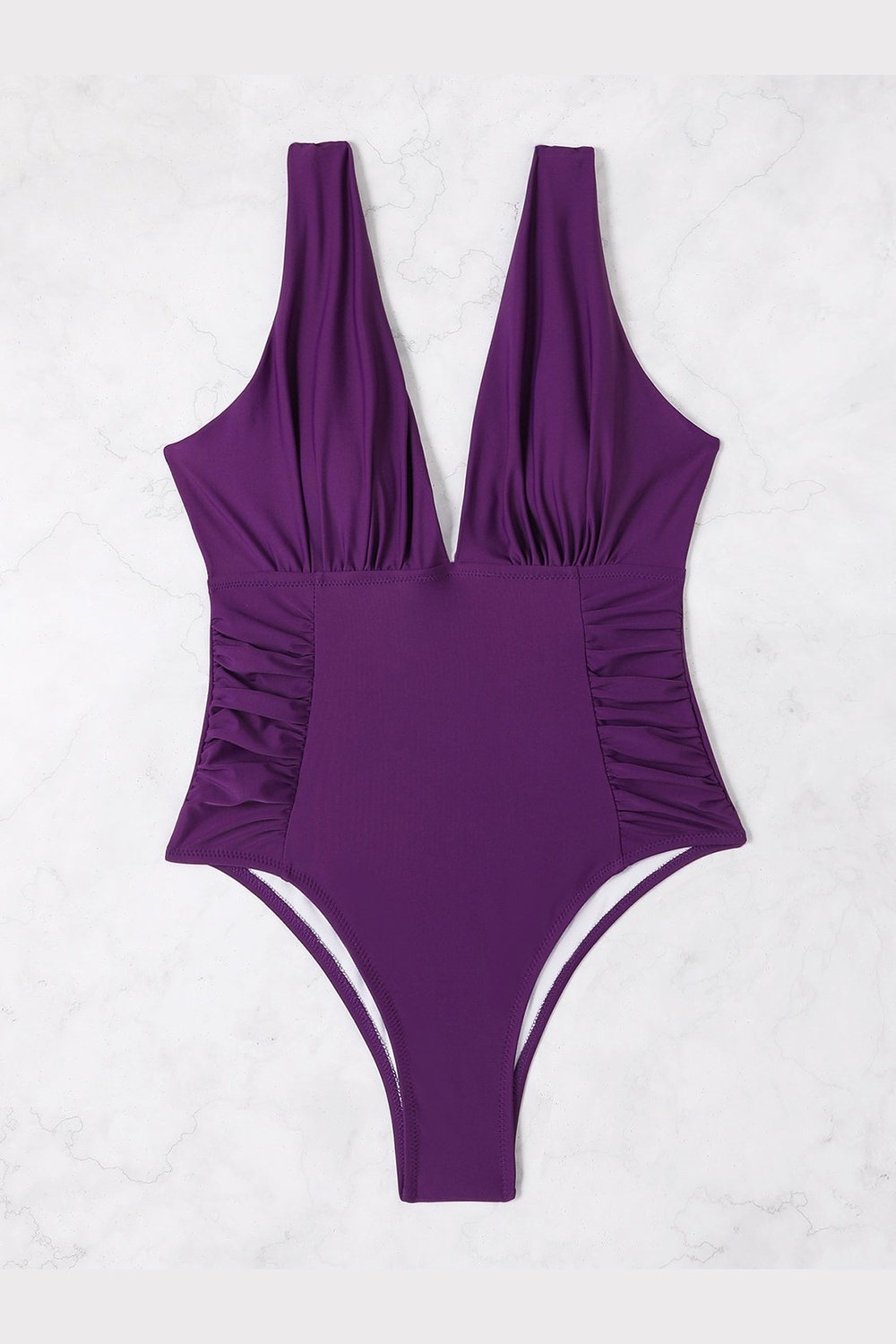 Plunge Wide Strap One-Piece Swimwear