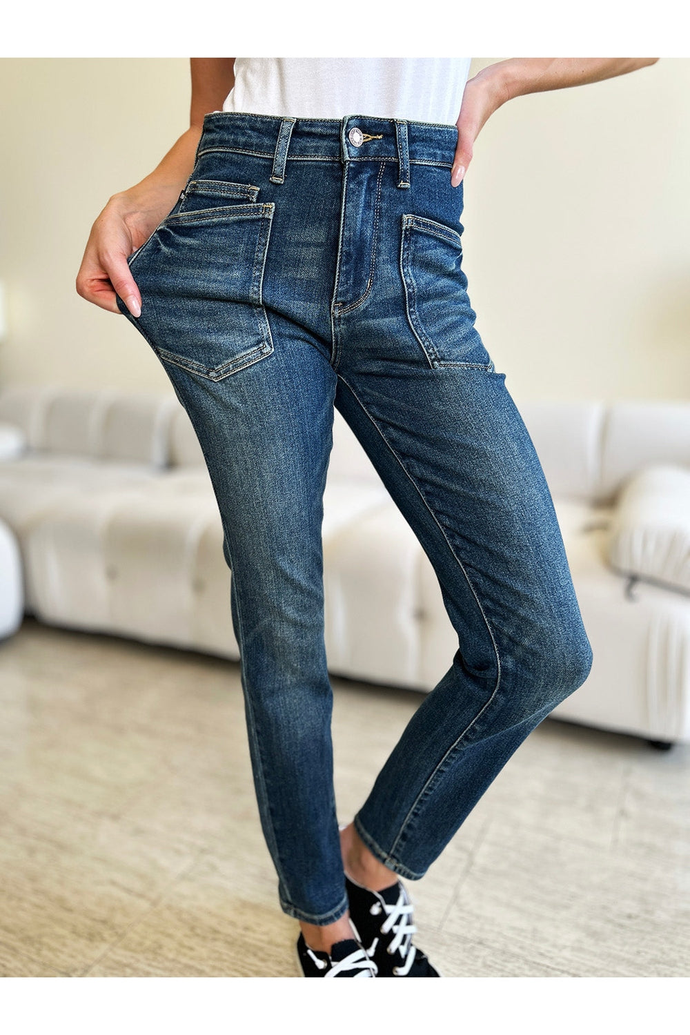 Judy Blue Full Size High Waist Skinny Jeans