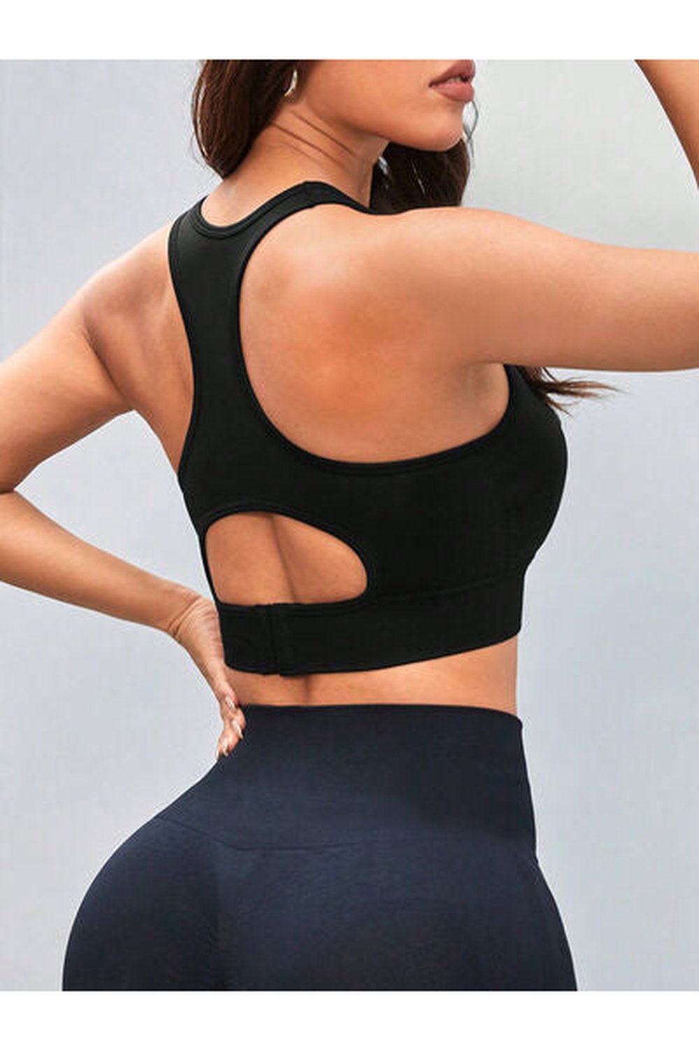 Cutout Racerback Scoop Neck Active Tank