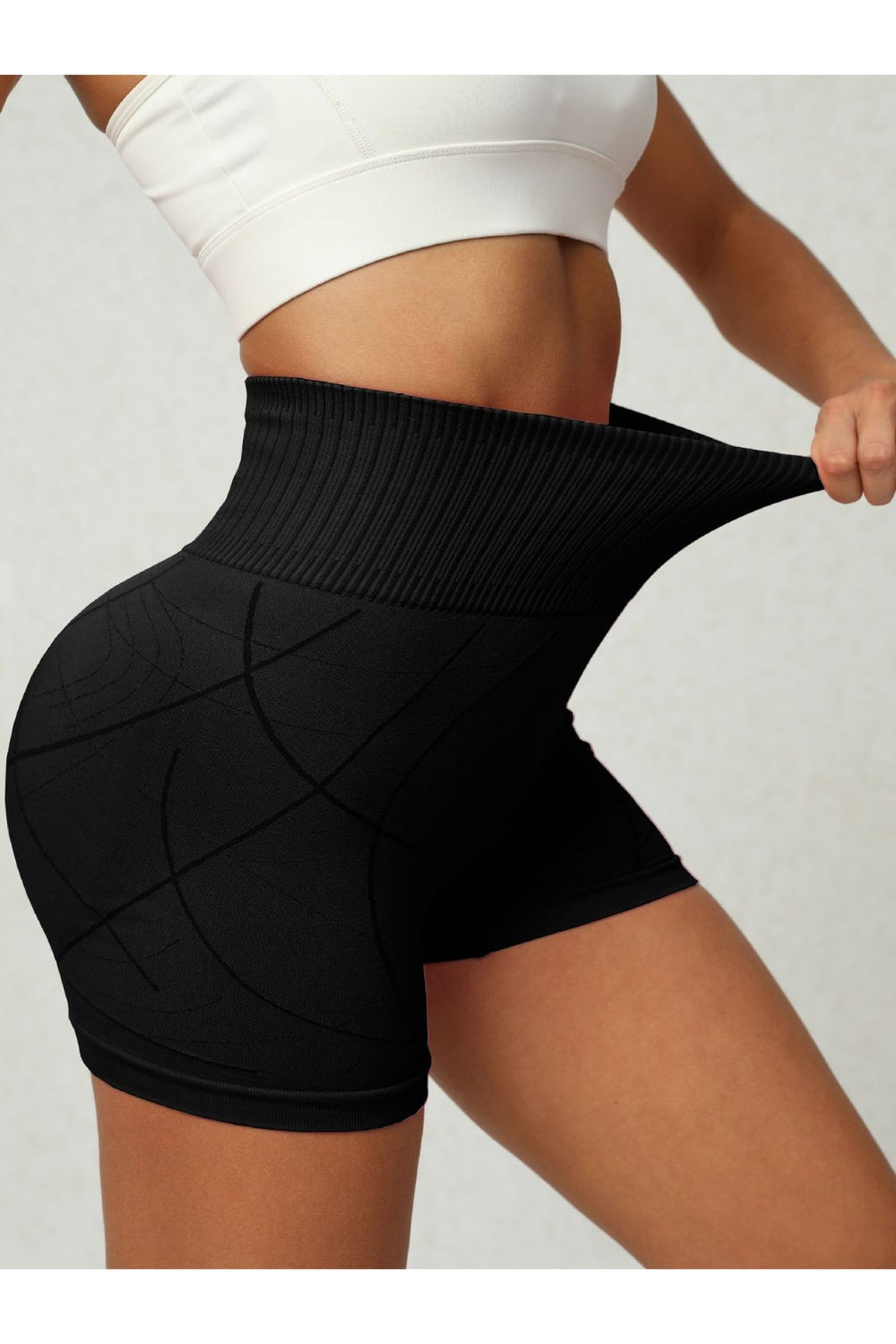 High Waist Active Shorts