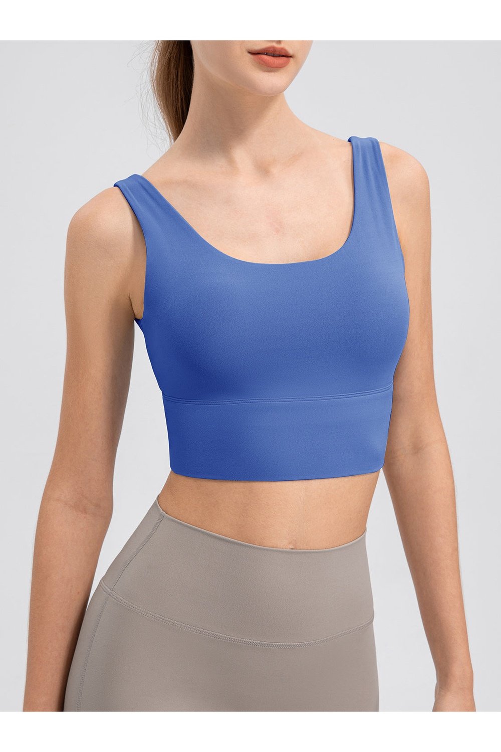 Scoop Neck Wide Strap Active Tank