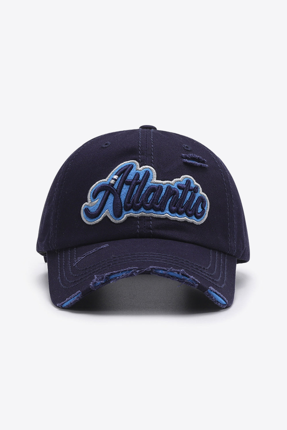 ATLANTIC Graphic Distressed Baseball Cap