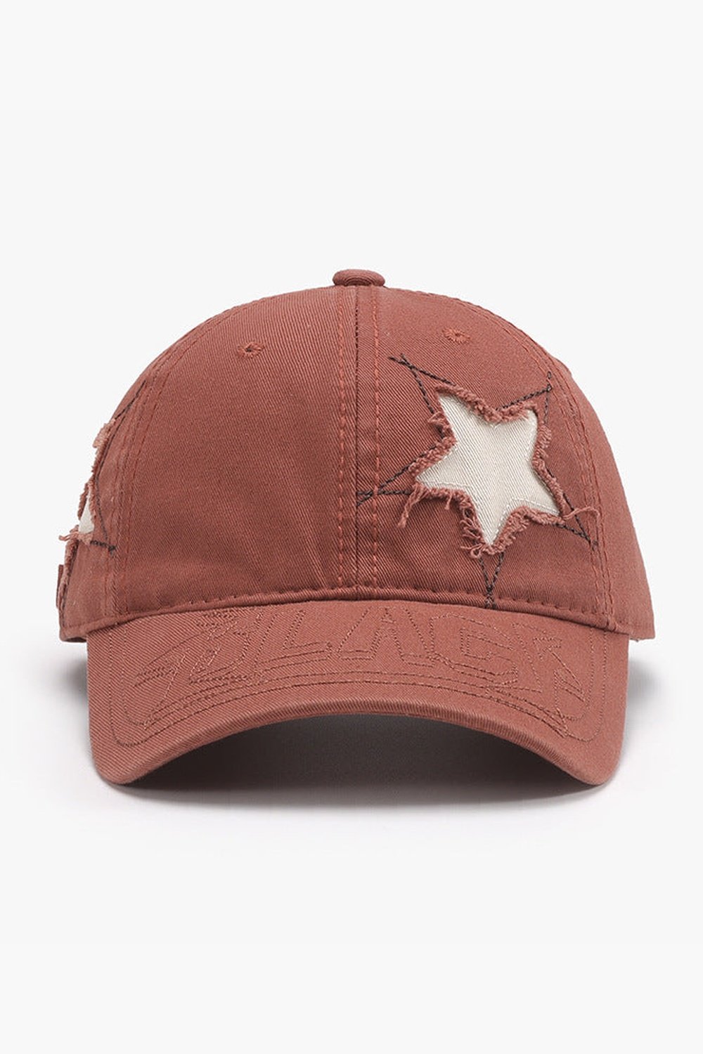 Adjustable Star Raw Hem Cap