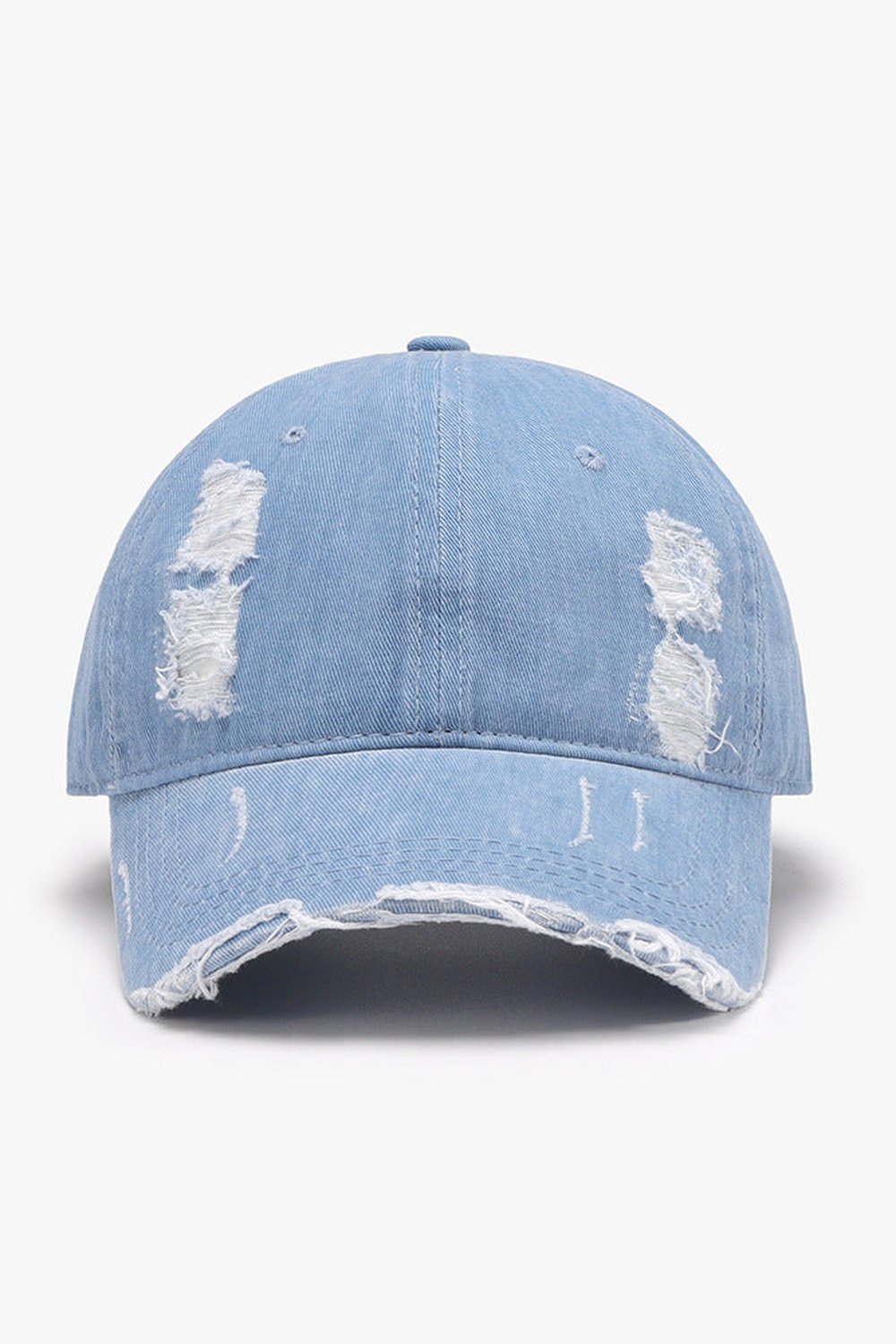 Distressed Adjustable Cotton Baseball Cap