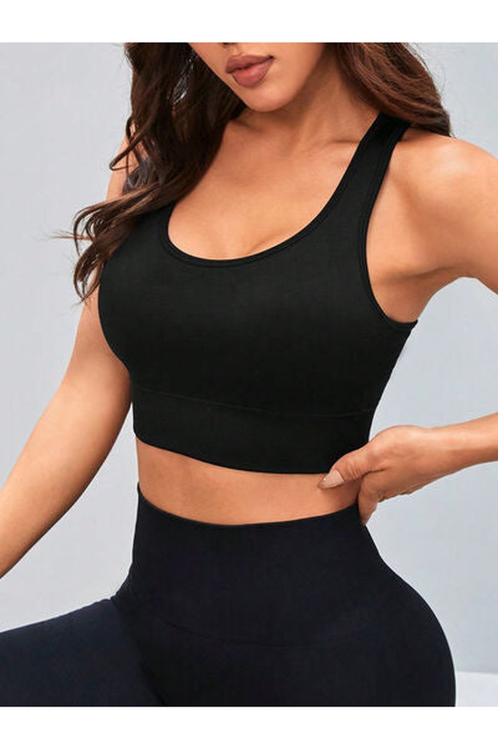 Cutout Racerback Scoop Neck Active Tank