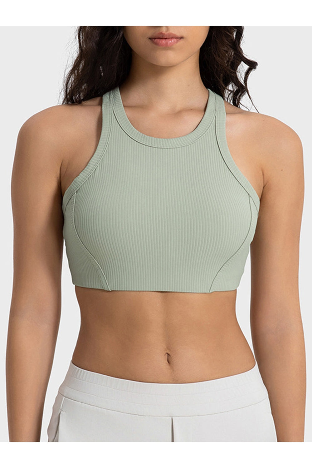 Millennia Wide Strap Cropped Sport Tank