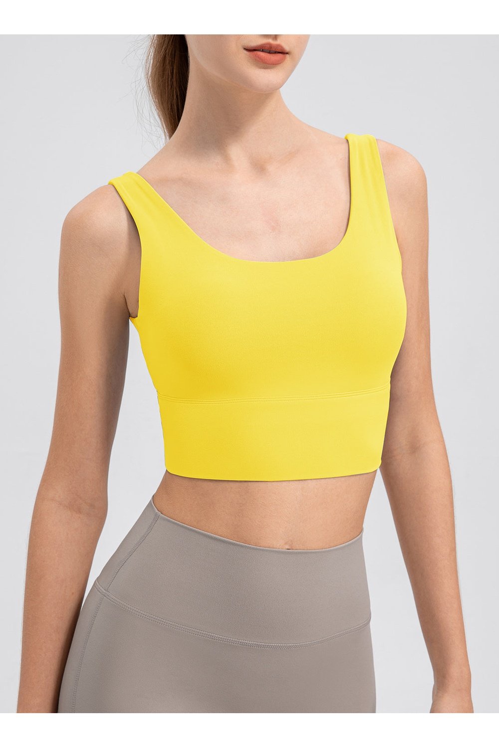 Scoop Neck Wide Strap Active Tank