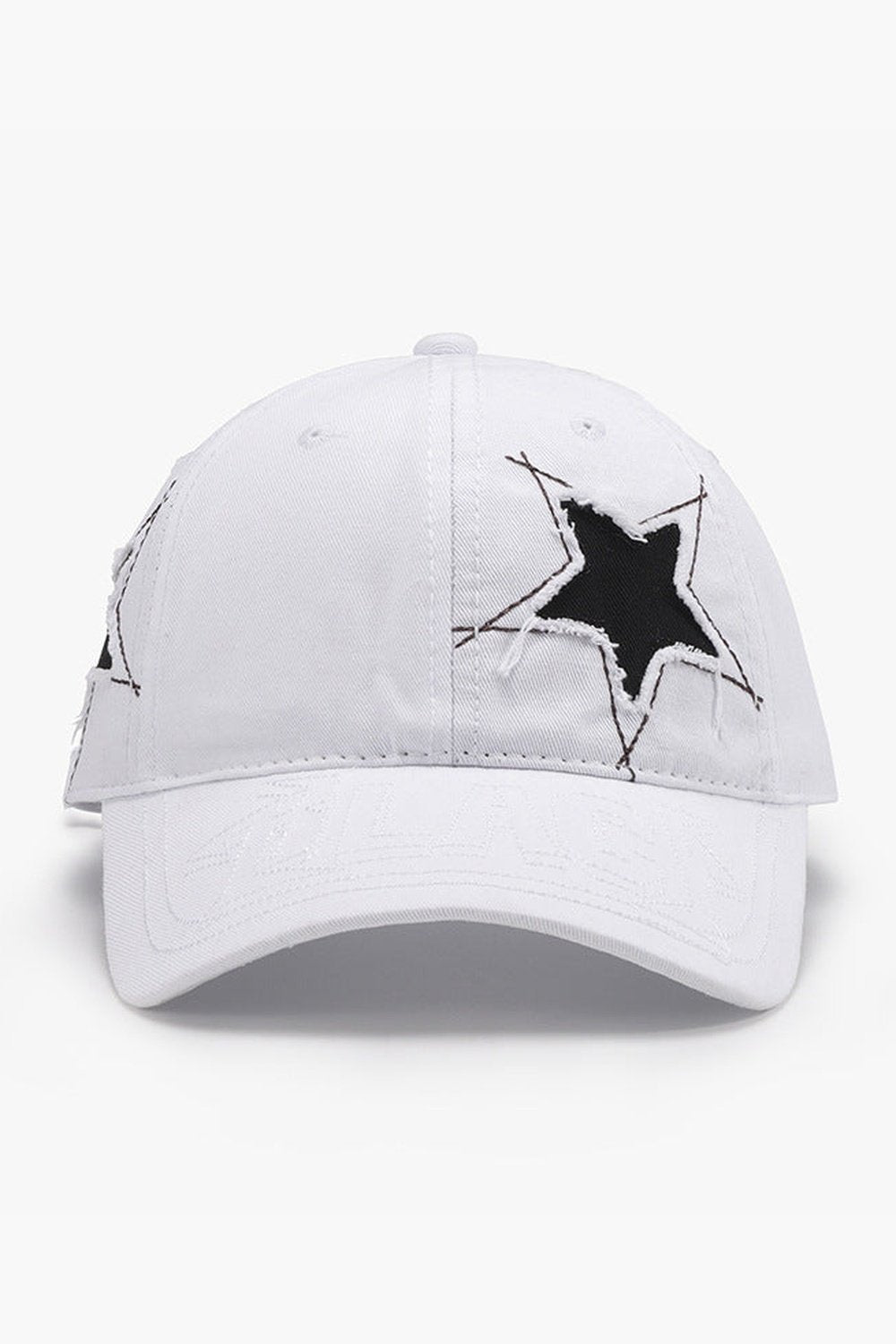 Adjustable Star Raw Hem Cap