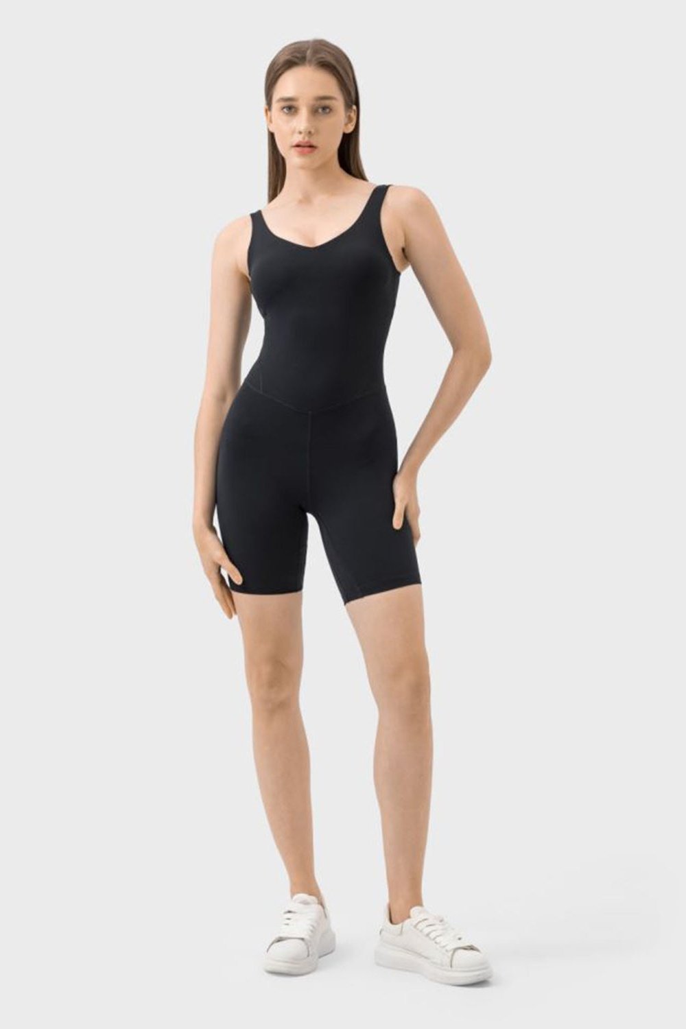 Wide Strap Active Romper