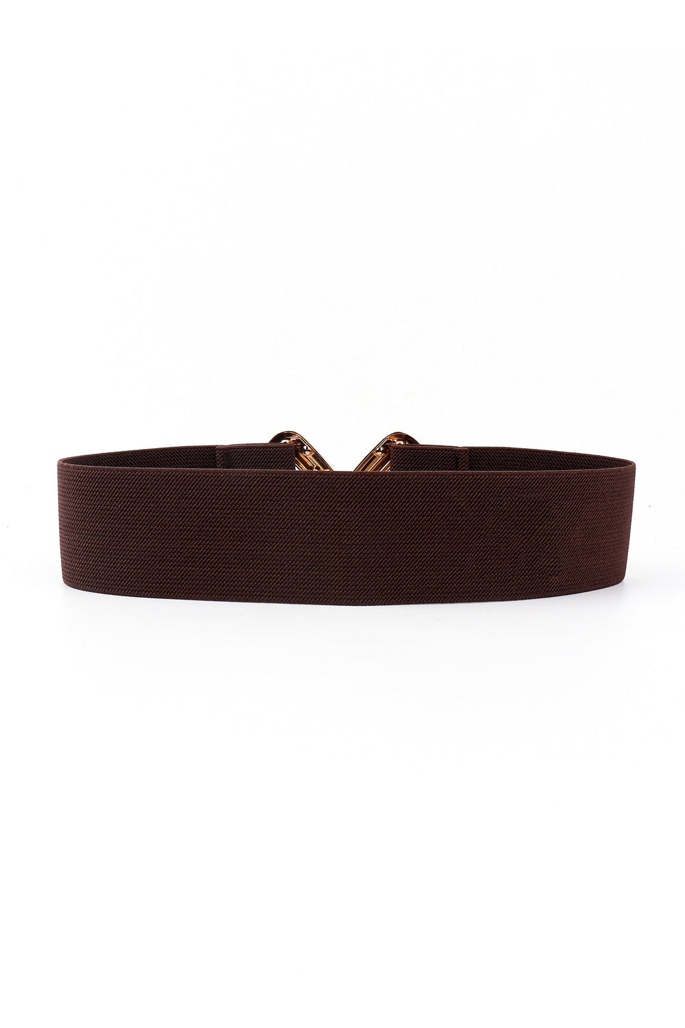 Geometric Buckle Elastic Wide Belt